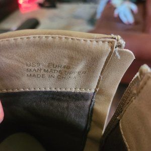 Taupe size 9 womens Dress ankle boots